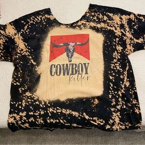 Cowboy Killer oversized bleach dyed t-shirt